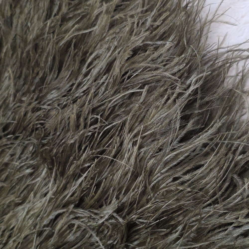 Cynthia Rowley Naoli  OSTRICH FEATHER   Olive Green Skirt.Size Medium. NWT - Picture 4 of 7